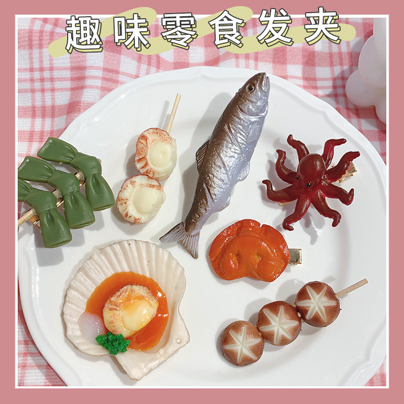 Kẹp tóc sò lông, sò điệp độc lạ - UniLabel