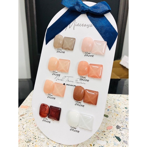 Sơn Thạch Vandonnie Mieauga Set 8 màu [ Tặng Bảng Màu ] - sinailmi