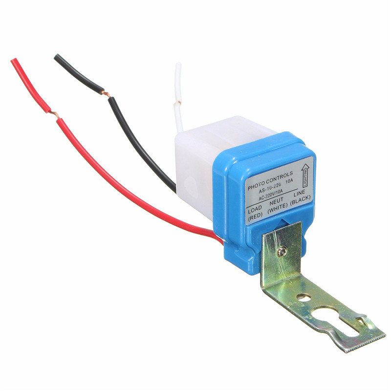 Interruttore Crepuscolare Fotocellula 12V 10A DC/AC, Sensore Automatico On-off Per Lampioni