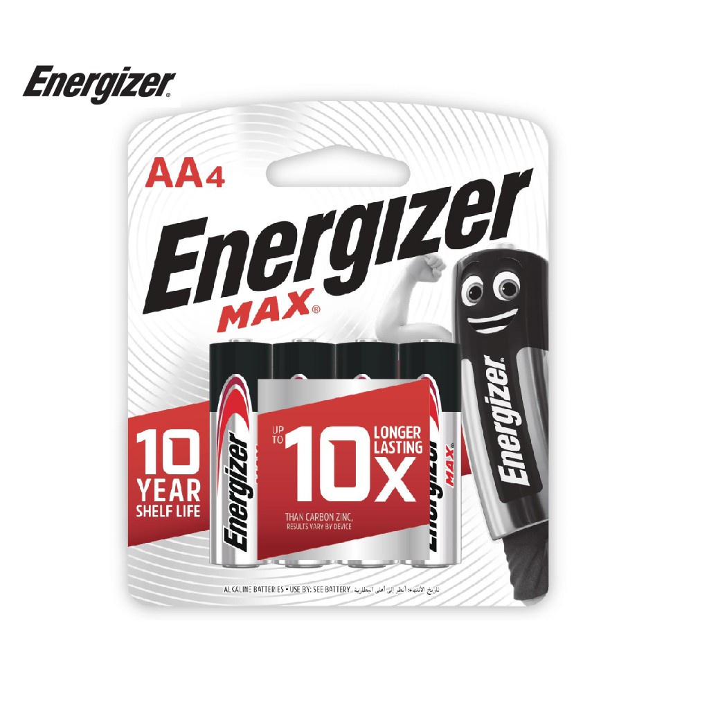 Energizer Max E91 Bp4 Aa Batteries - Pack of 4