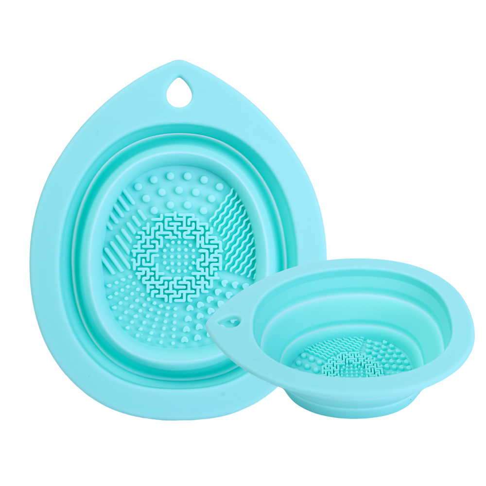 Makeup Brush Cleaning Tools Water Drop Type Silicone Folding Wash Bowl Eyeshadow Brushes Washing Soft Mat