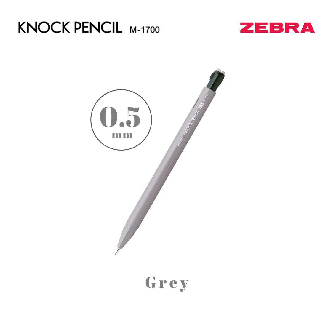 Zebra Knock Pencil M-1700 Mechanical Pencil, 0.5mm | Lazada Singapore