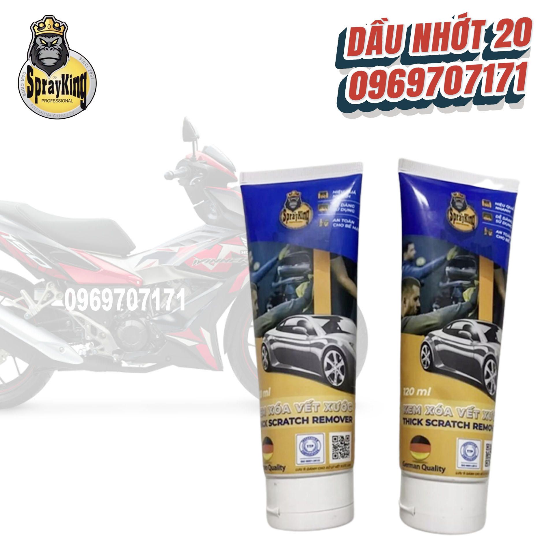 Sprayking scratch remover kem xoá vết xước 120ml