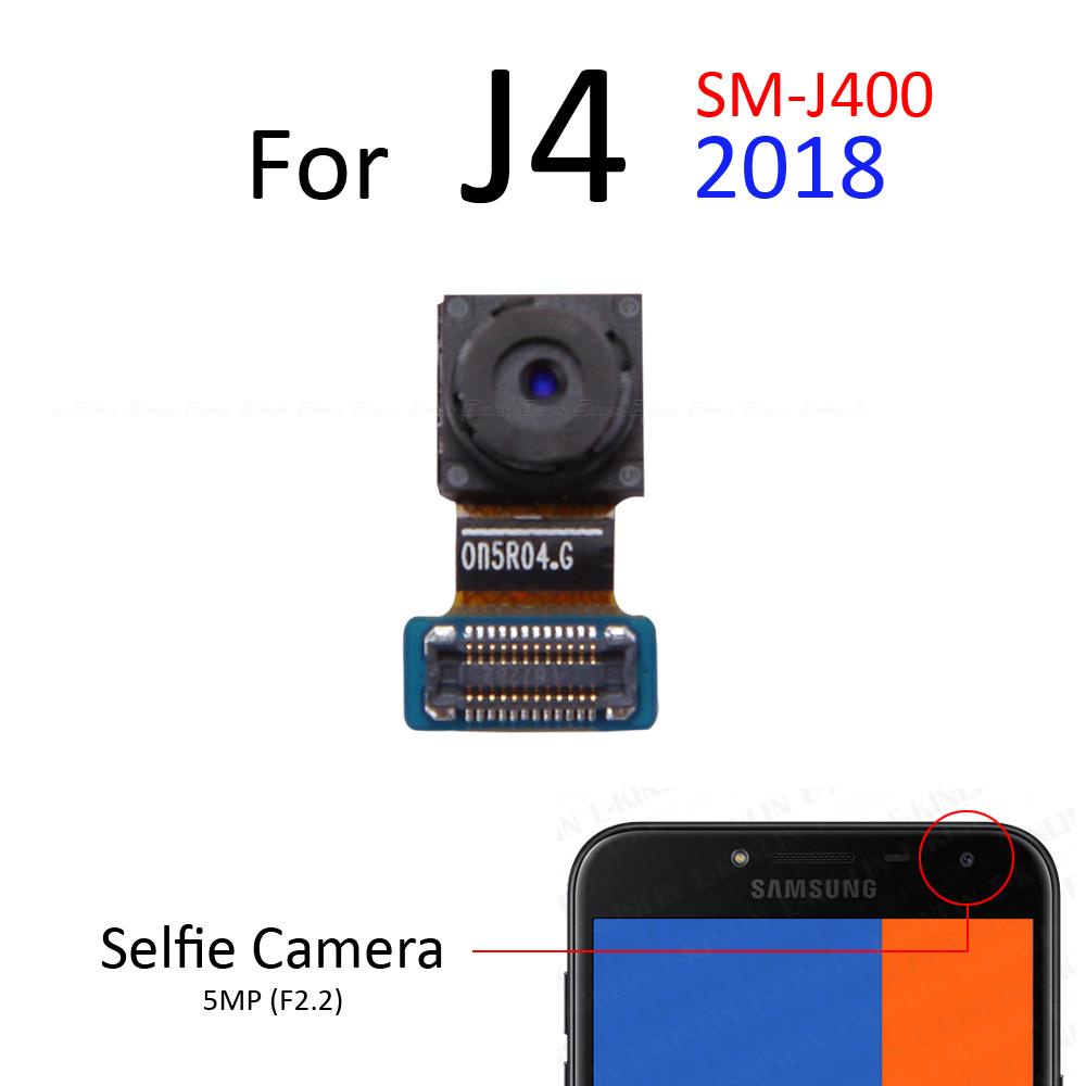 Rear Back Main Front Facing Selfie Camera For Samsung Galaxy J8 J6 J4 Plus J2 Pro 2018 Big Small Module Ribbon Flex Cable Repair Parts