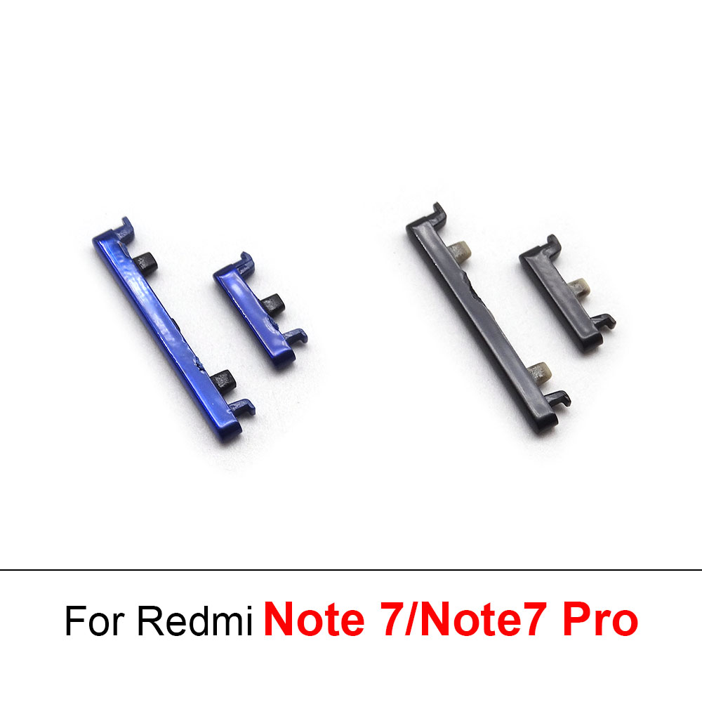 【EcoDealsq】Power Volume Side Button For Xiaomi Red Rice Redmi Note 7 Note7 Pro Switch On off Power Volume Keys. 