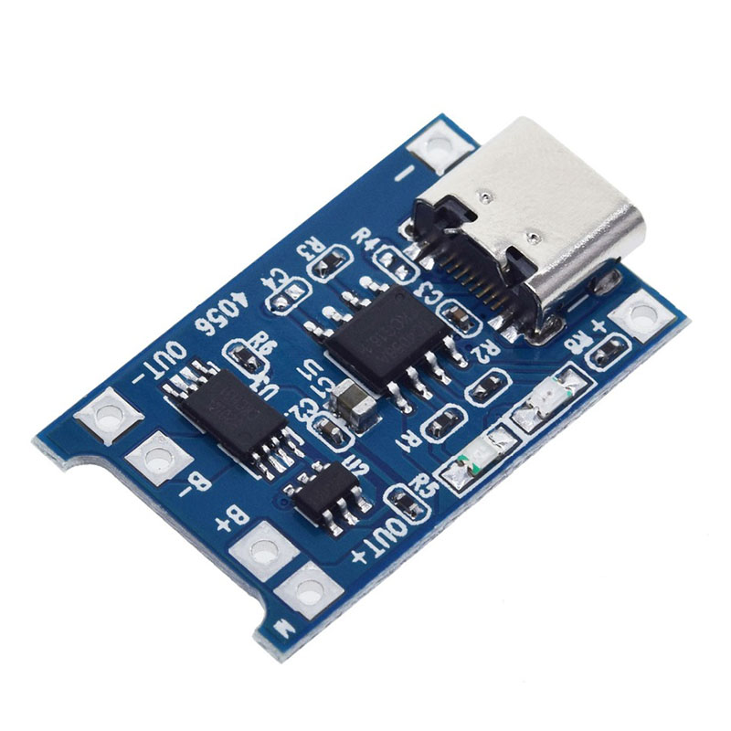 Type-c usb 5v 1a 18650 tp4056 lithium battery charger module charging board with protection dual functions