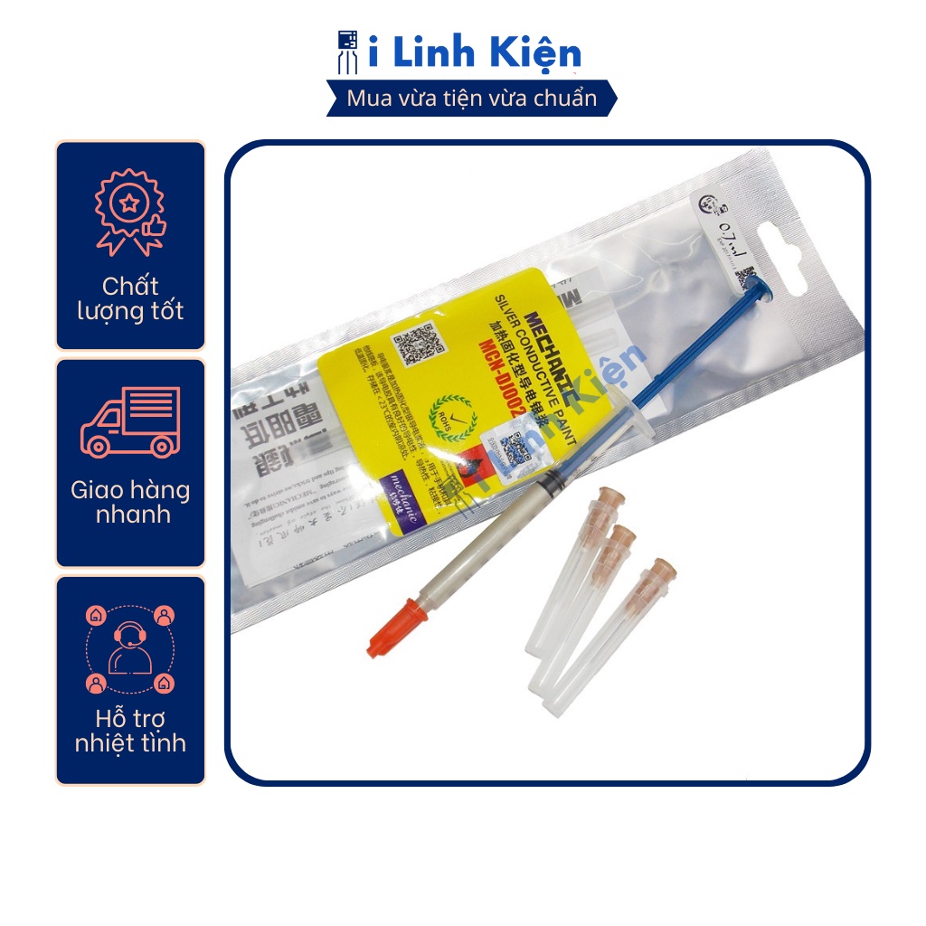Keo dẫn điện dán hàn mạch bạc 0.5ml 0.2ml hàn dán mạch điện