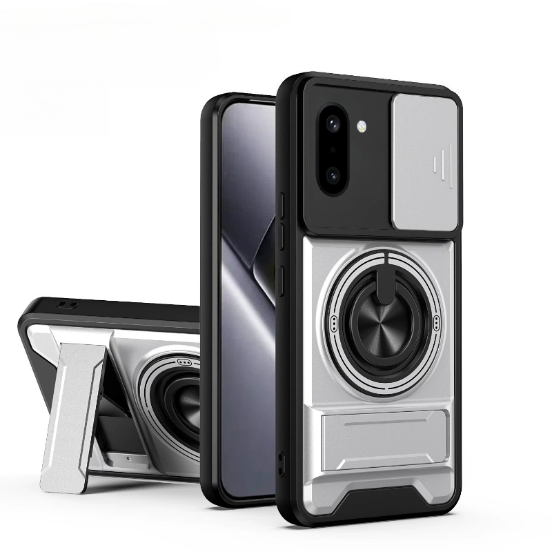 Phone case For Oneplus Nord 6 / 15R Phone Case Magnetic Back Cover Hard Shock Resistant Camera Protection Bracket Navigation Bracket Ring Cover For Oneplus 15R Cover cases.
