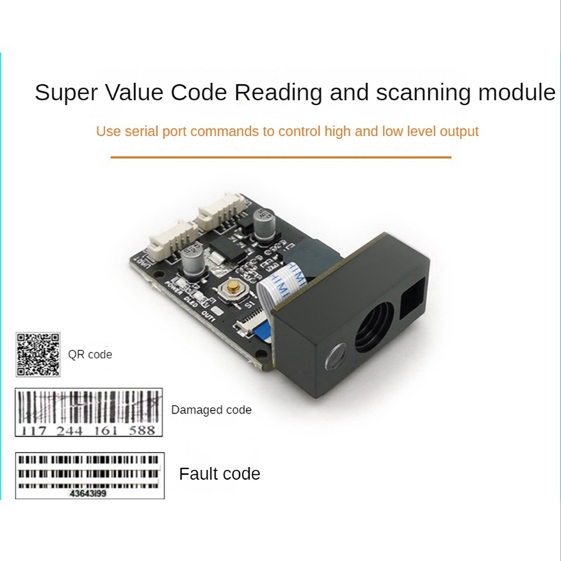 GM865 1D 2D Barcode Scanner USB TTL Bar Code Reader QR Code Module CMOS with Cable for Bus Supermarket