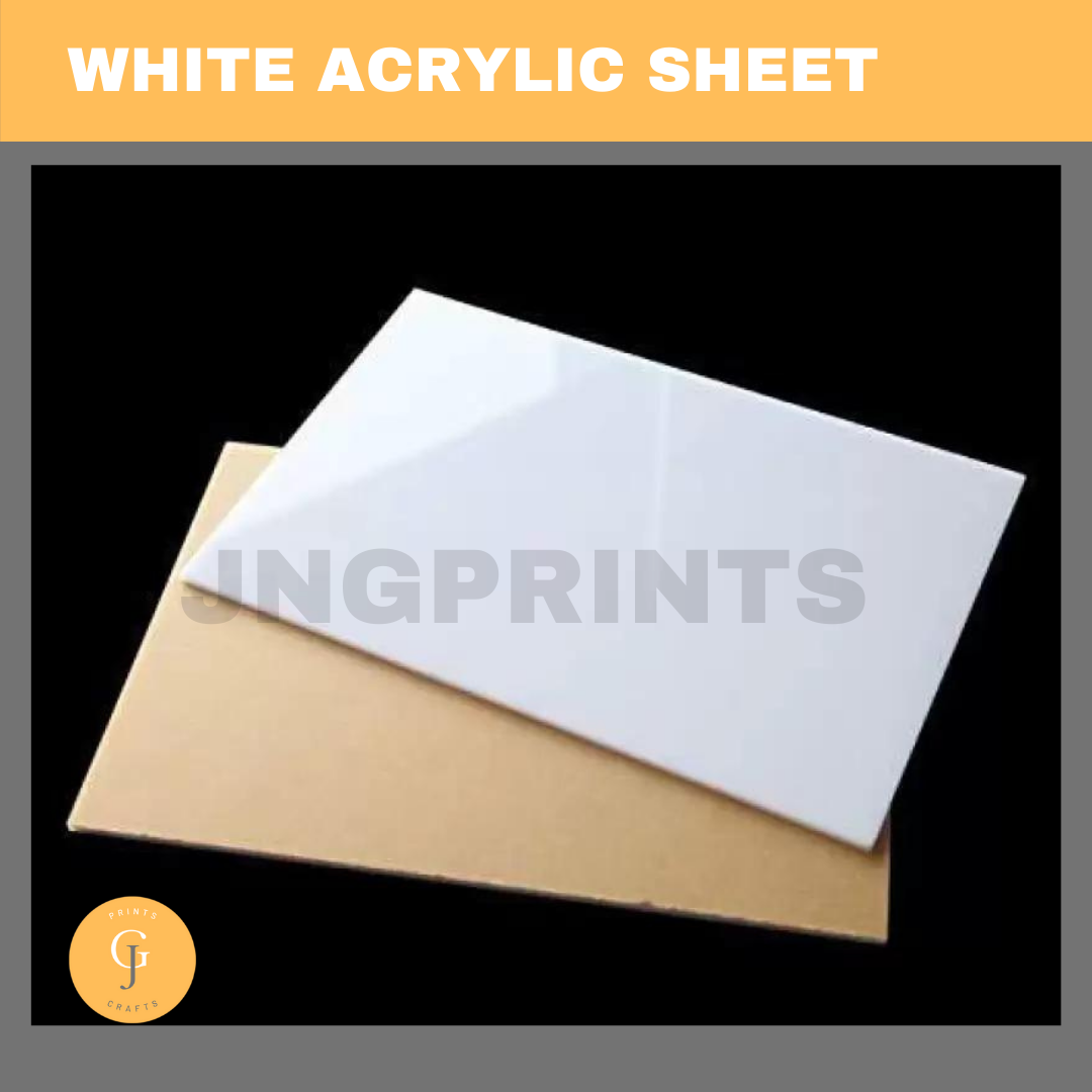 White Acrylic Sheet 1x1ft | 1x2ft | 2x2ft Acrylic Glass Sheets | Lazada PH