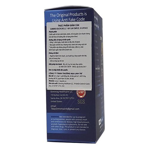 Giảm cân 7 Day Nhập khẩu Mỹ