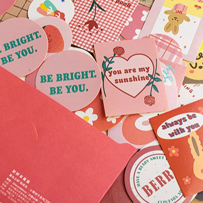 SET PHONG BÌ STICKER 40 MIẾNG
