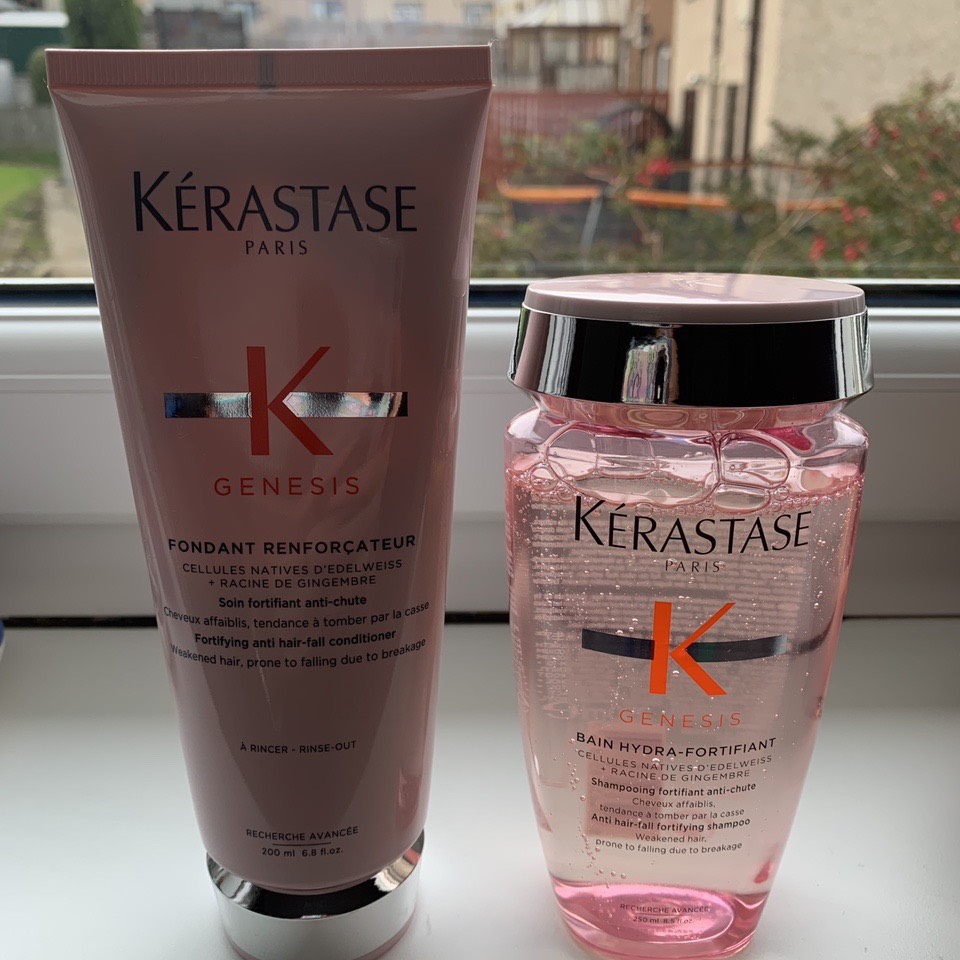 Dầu gội xả ngăn ngừa rụng và đứt gãy dành cho da đầu dầu kerastase genesis bain hydra-fortifiant 250ml/200ml
