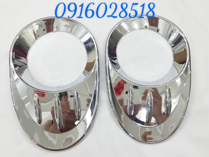 Ốp viền đèn gầm trước Kia Morning 2009-2010 ốp đèn sương mù xe ô tô mạ Crom