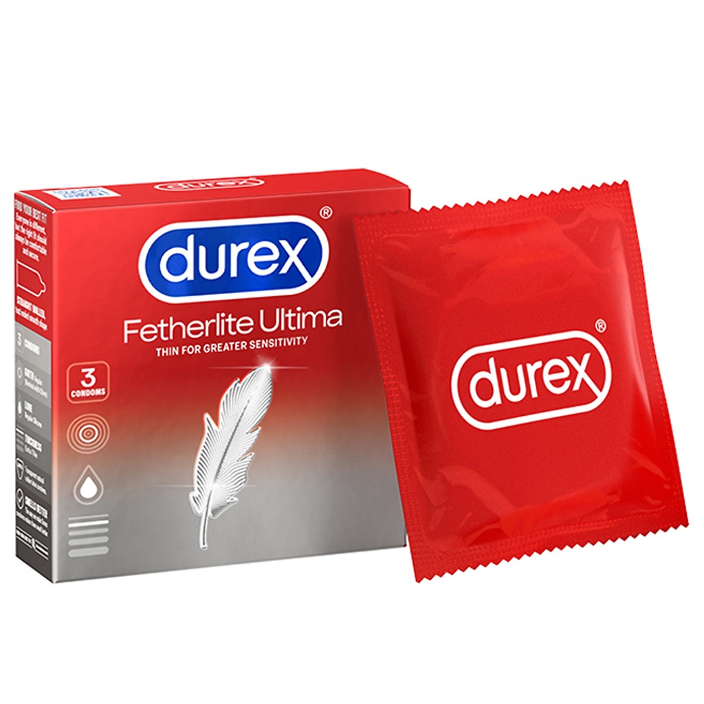 Bao cao su siêu mỏng Durex Fether Ultima NEW , bcs siêu mỏng chống xuất tinh sớm
