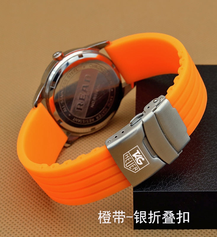 tag heuer formula 1 orange rubber strap