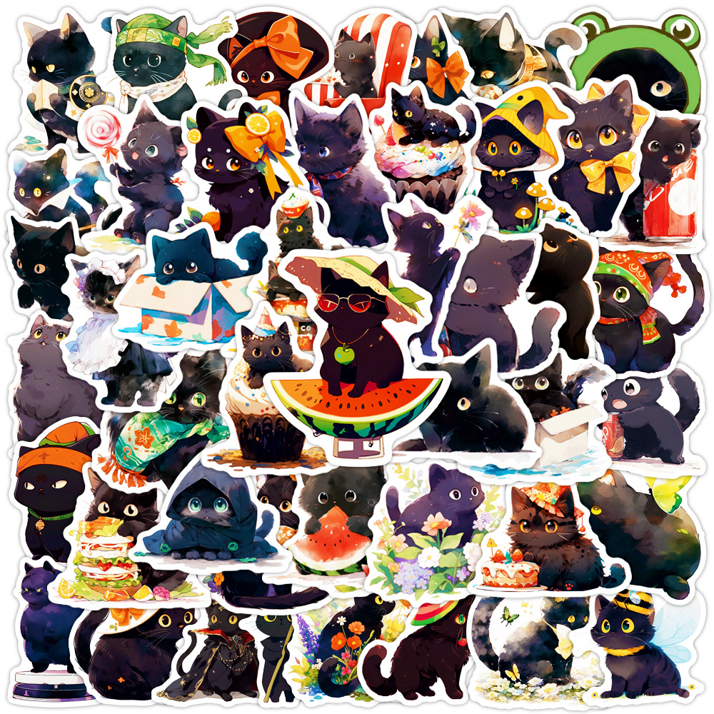 Black Cat Stickers