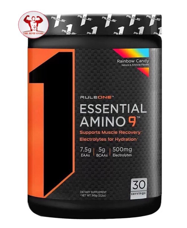 RULE1 ESSENTIAL AMINO 9 (30 LẦN DÙNG) -HỖ TRỢ PHỤC HỒI & PHÁT TRIỂN CƠ