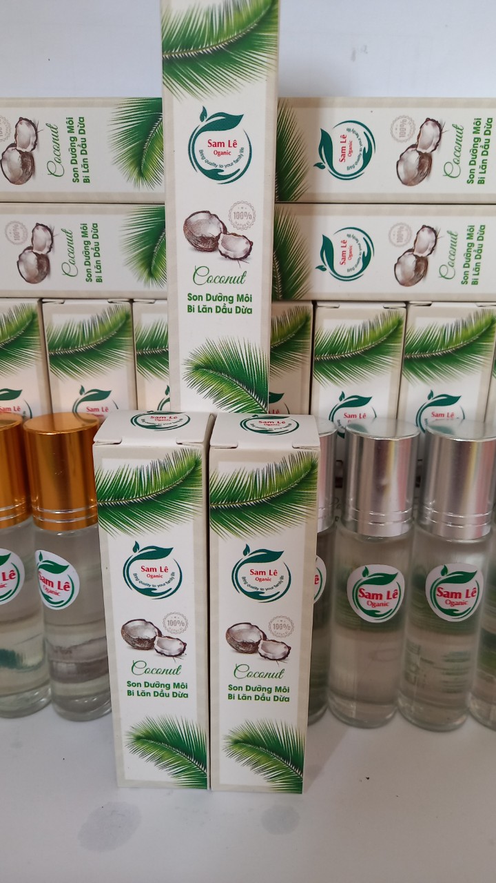 SON MÔI DẦU DỪA DẠNG BI LĂN 10ML