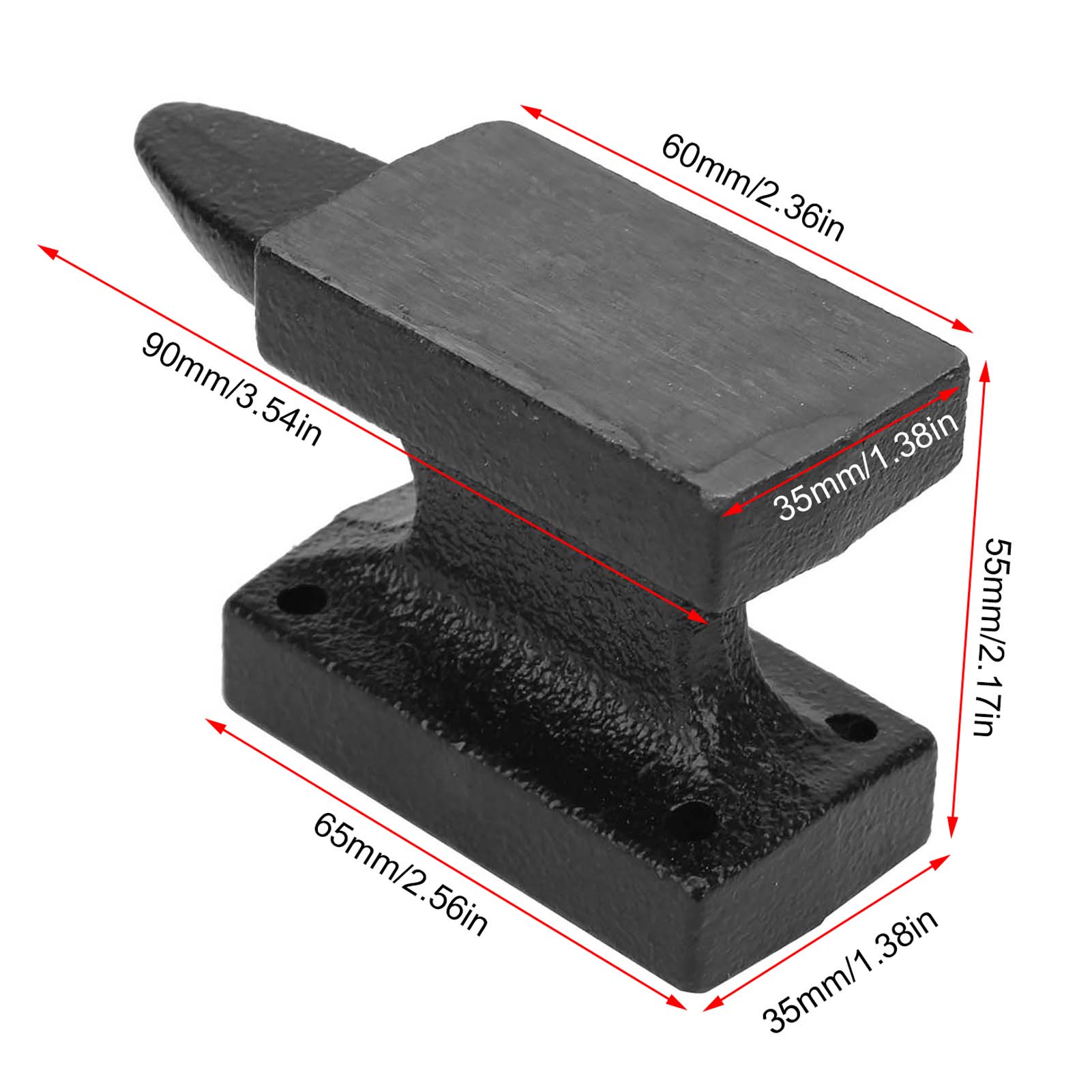 Blacksmith Anvil Portable Cast Iron Anvil Stable Workbench Blacksmith Anvil (Random Color)