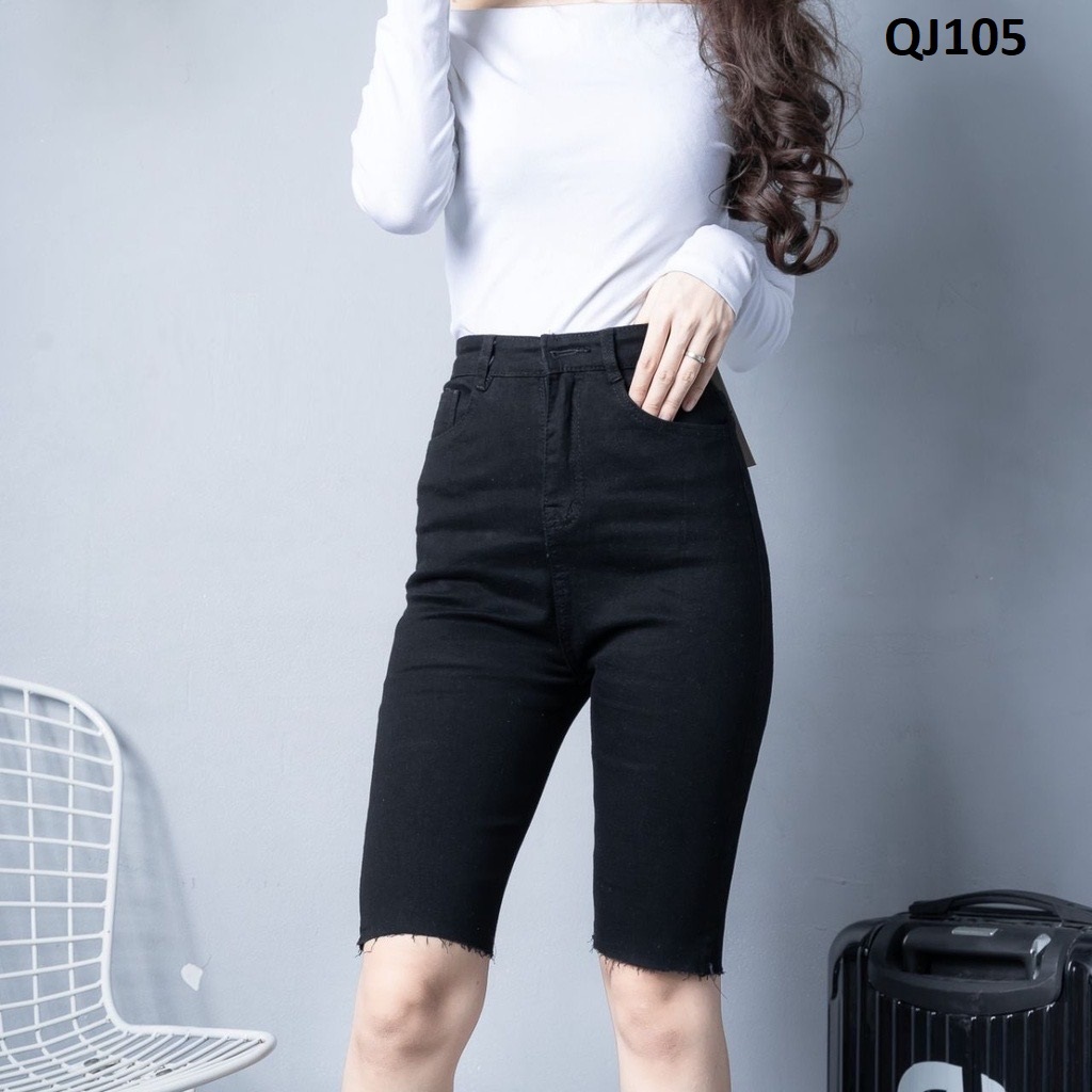 Quần Ngố Nữ Jean Co Giãn Ôm Dáng QJ105
