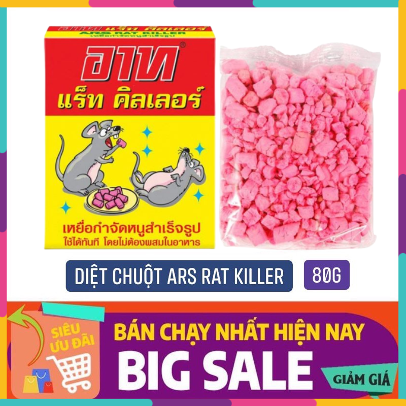 Thuốc Diệt Chuột ARS RAT KILLER Thái Lan 80g - Dễ Dàng Xử Lý  Chuột