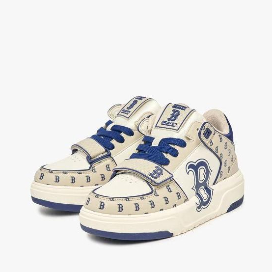 Etwawettwe Giày MLB Chunky quai dán , giầy mlb liner chữ B gót xanh, giày thể thao sneaker nam nữ bản cao cấp. 523