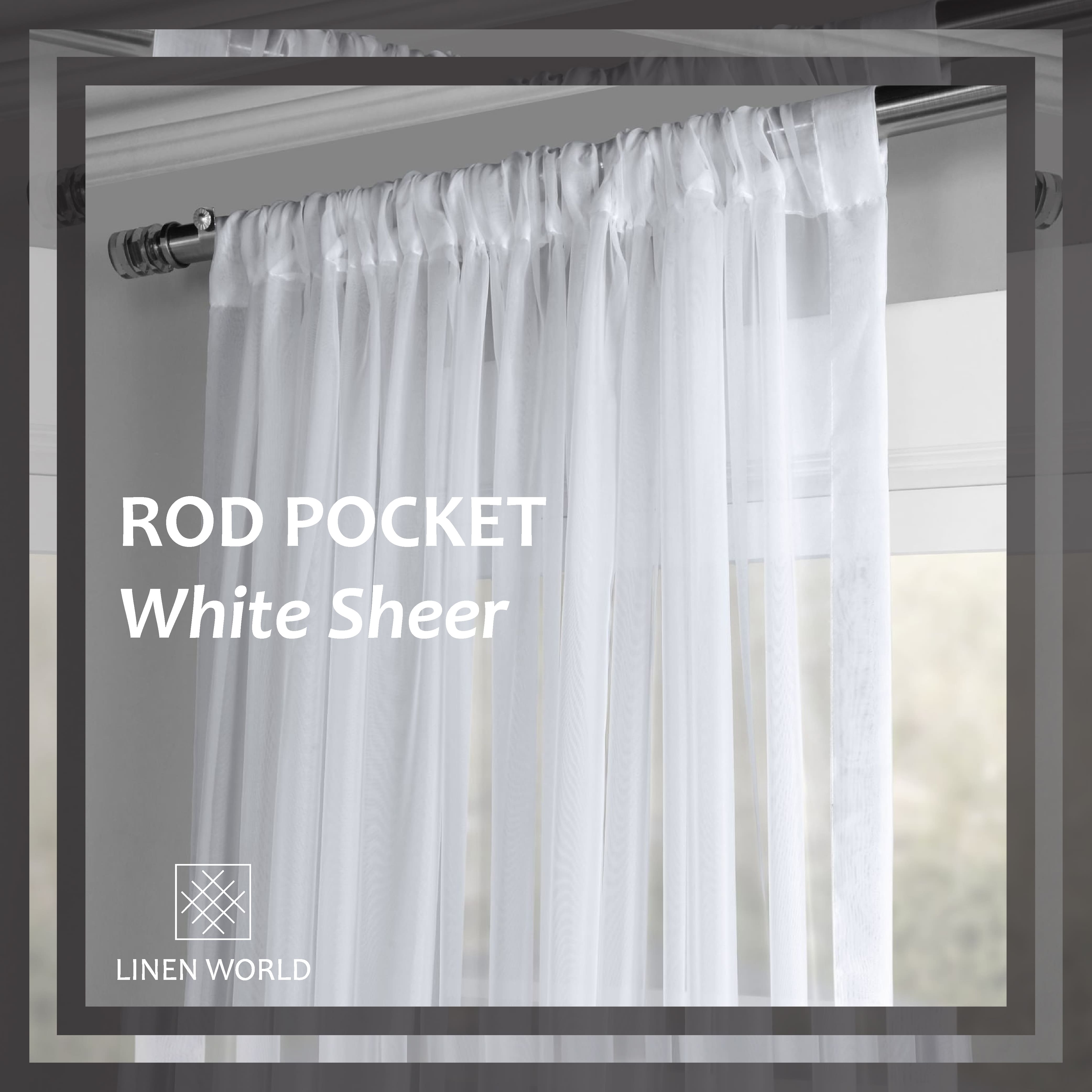 LANGSIR RAYA 𝟐𝟎𝟐𝟒 】 Siap Jahit!! Rod Pocket Type Linen Sheer Hotel Day