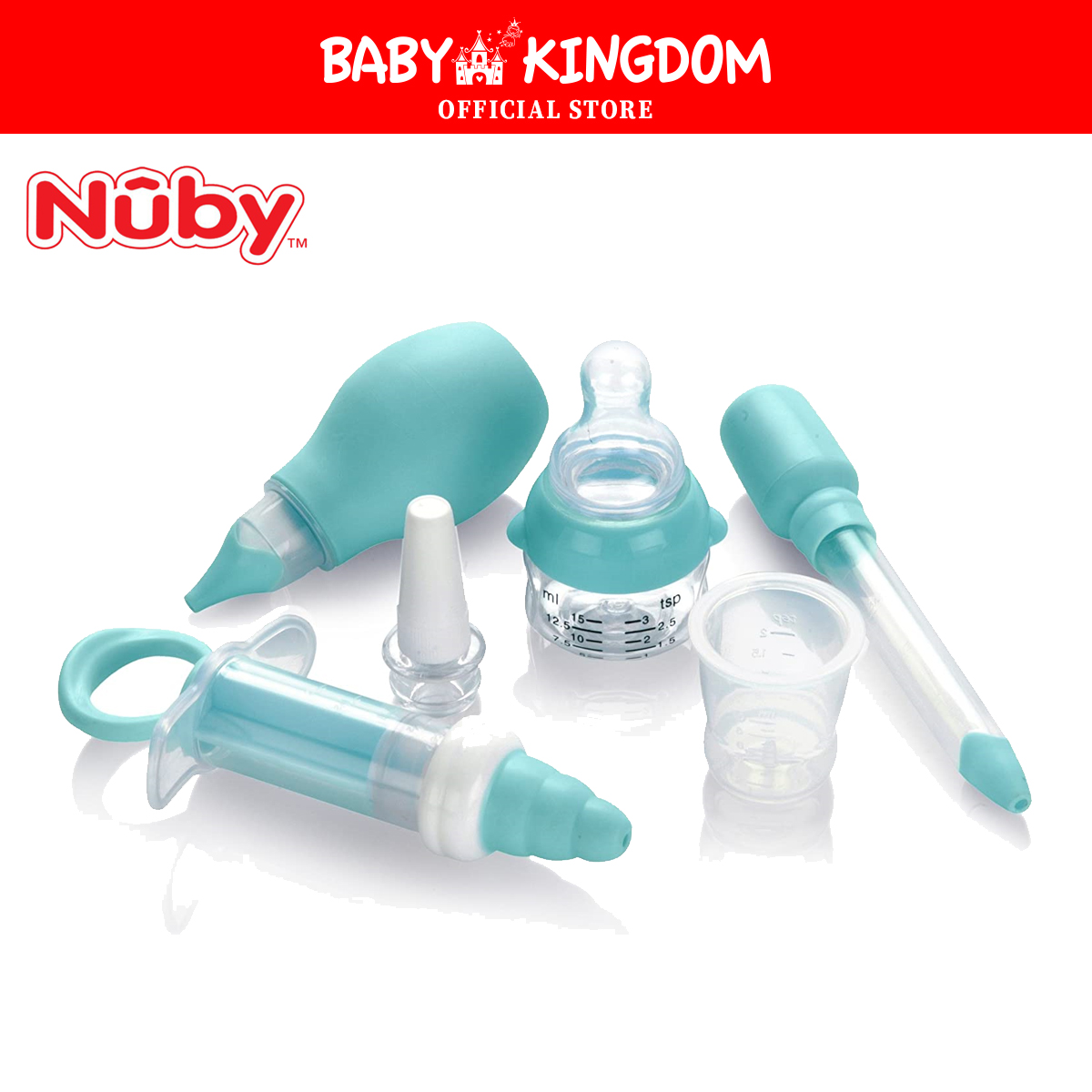 Nuby Nt Biberon Da 330 Ml In Polipropilene Azzurro Con Tettarella Extra Soffice Flusso Medio