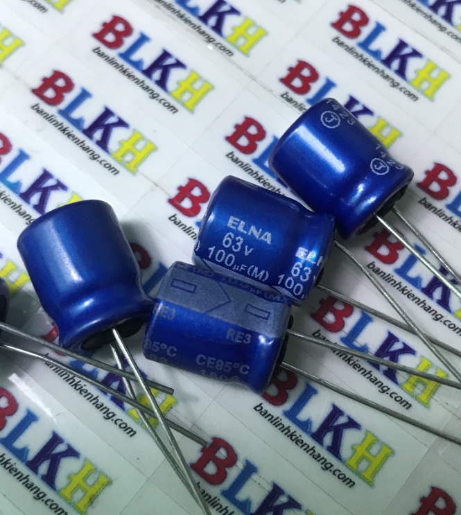 combo 3 con Tụ âm thanh 63V 100uF 10x12 chính hãng ELNA RE3