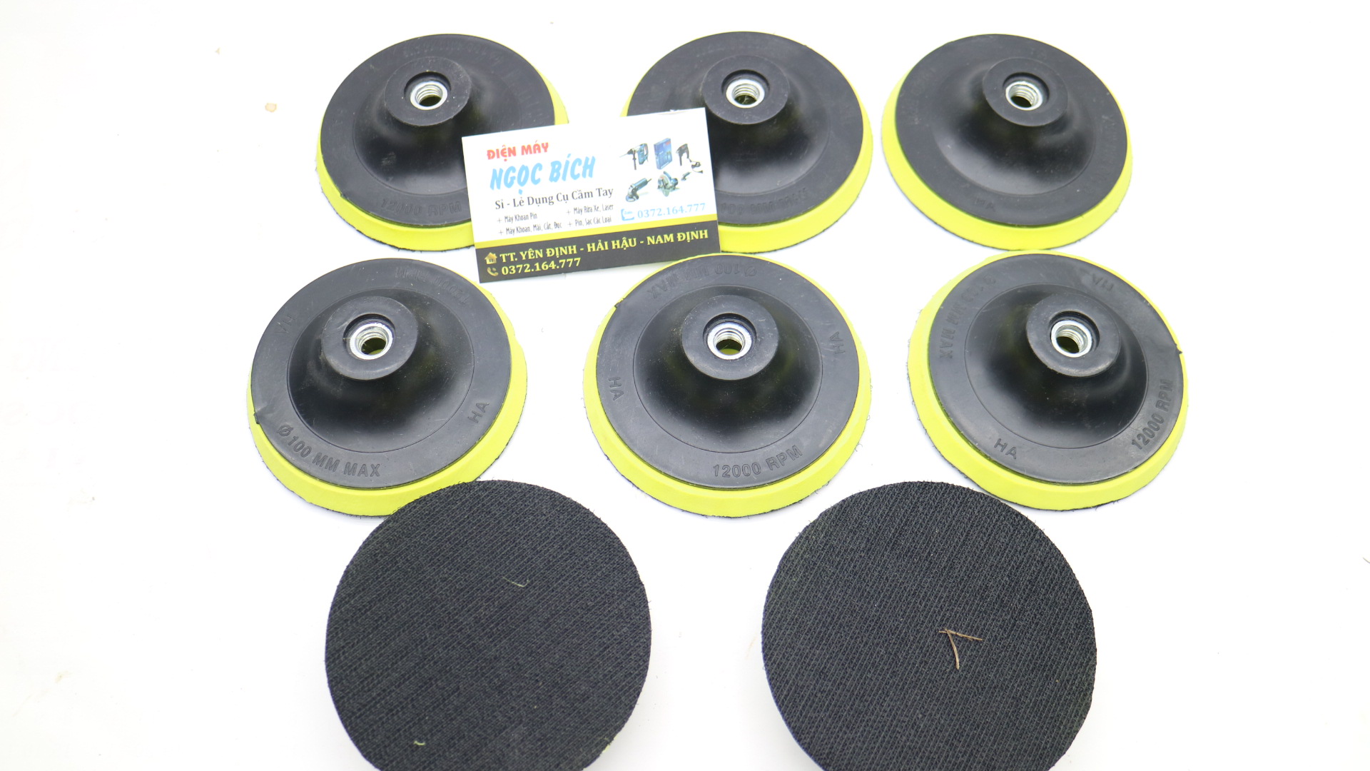 Đĩa đánh bóng tự dính - Đế dính 100mm