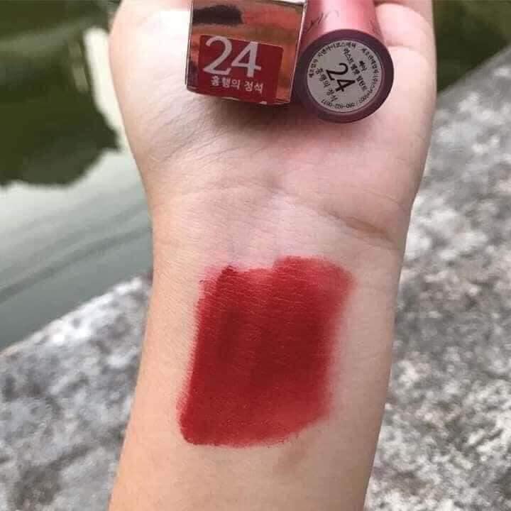 Bbia 24 Lipstick in Earthy Pink Red Color (Bbia Last Velvet Lip Tint)