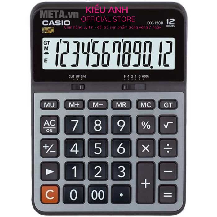Máy tính CASIO DX120B - Máy tính 12 số - Máy tính Casio