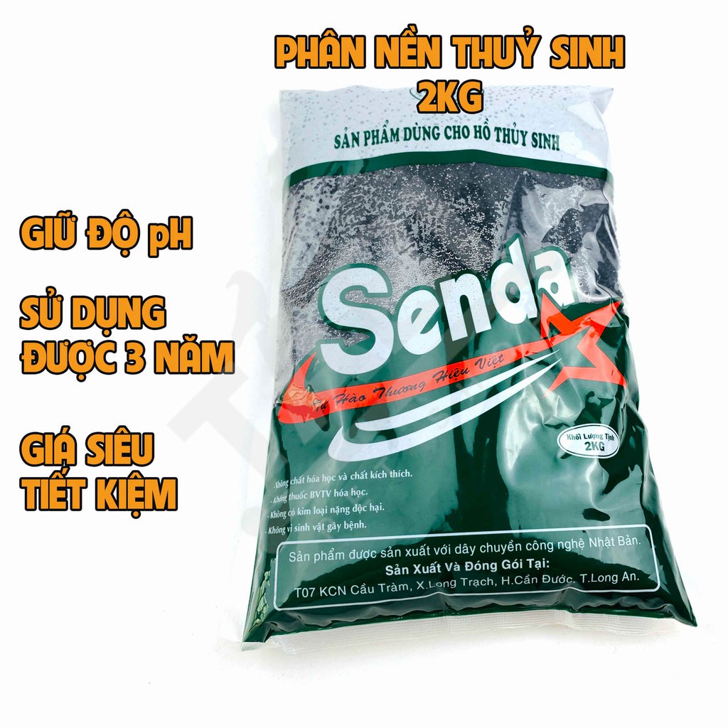Phân nền trồng cây thuỷ sinh - Phân nền SENDA 2kg
