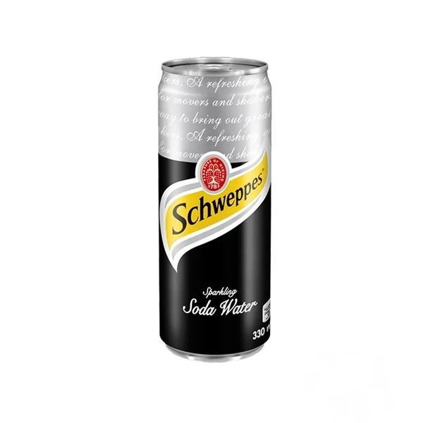 Lốc 6 lon NƯỚC SODA SCHWEPPES SLEEK CAN SF – 320ML