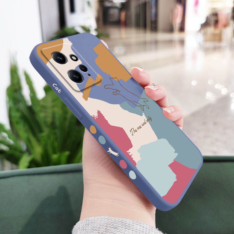 Carry meed Fashion  Morandi Butterfly Phone Case For Xiaomi Redmi Note 13 12 12S 11 11S 10 10T 10S 9 9S 8 Pro Plus 4G 5G Liquid Silicone Cover. 