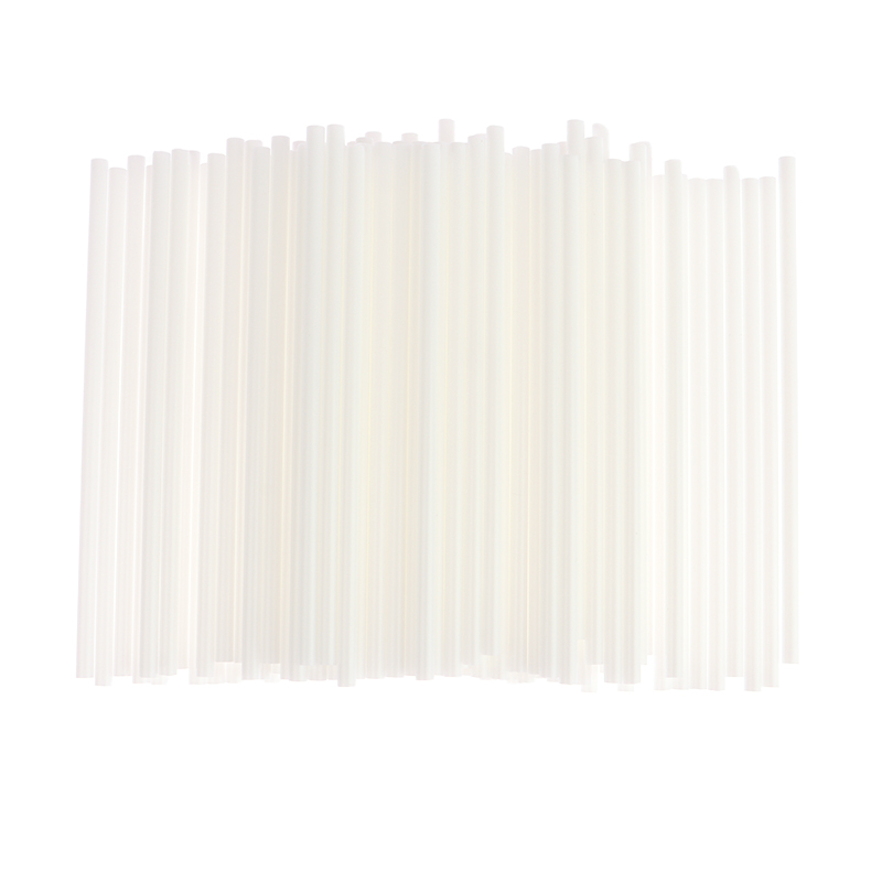 HE🔥 100Pcs 8 10 12 15cm White PP Solid Core Lollipop Sticks for Chocolate Candy Sticks Cake Pop Sticks DIY Baking Accessories