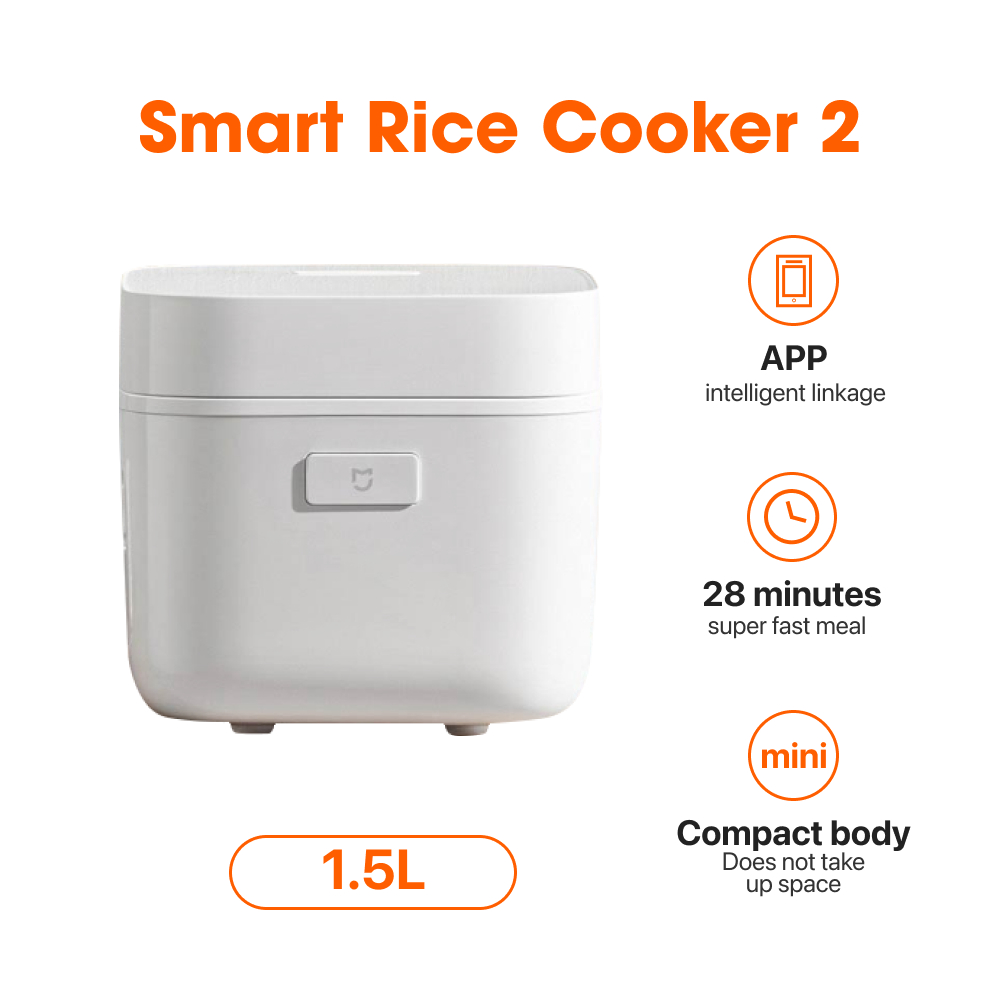 Free 】 Xiaomi Mi Electric Mini Rice Cooker 1.5L Small Rice Cook Machine Intelligent Appointment