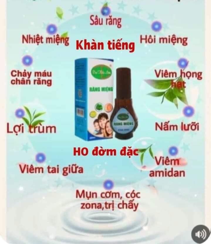 TINH DẦU TRỊ SÂU RĂNG HÔI MIỆNG DẠ THẢO LIÊN 20ml
