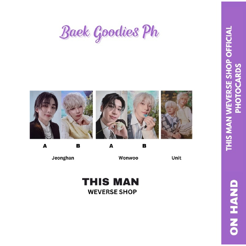 Jeonghan X Wonwoo 'This Man' Weverse Global POB Unit Pc Vinyl
