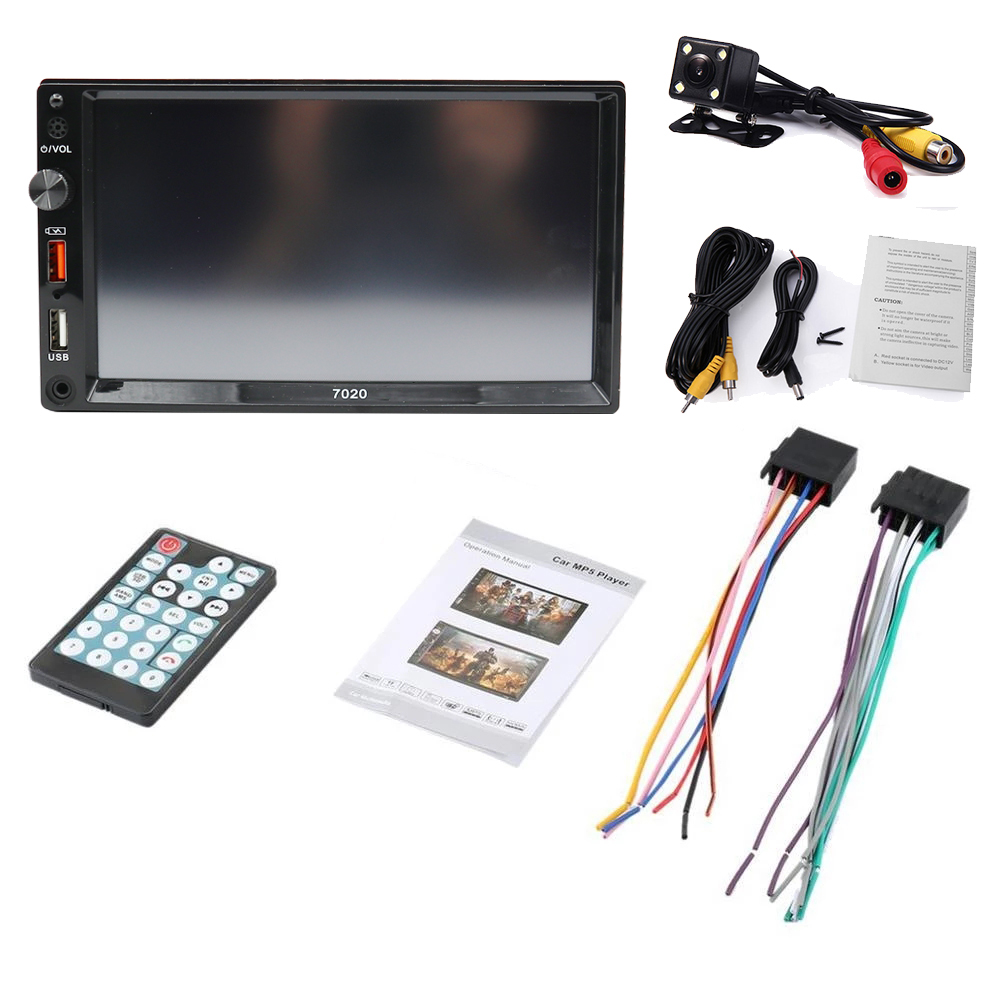 (Free Shipping)7012B 2 Din Car Stereo Audio Radio Bluetooth 7" HD 2Din 7 inch Touch Screen