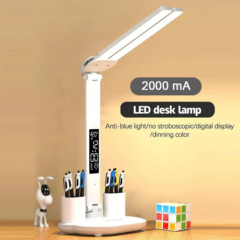 Jiashi table lamp dorm light rechargeable eye protection desk light bedside table lamp multifunctional pen lamps baby learning black desk table lamp rechargeable power study lamp for anti nearsighted table