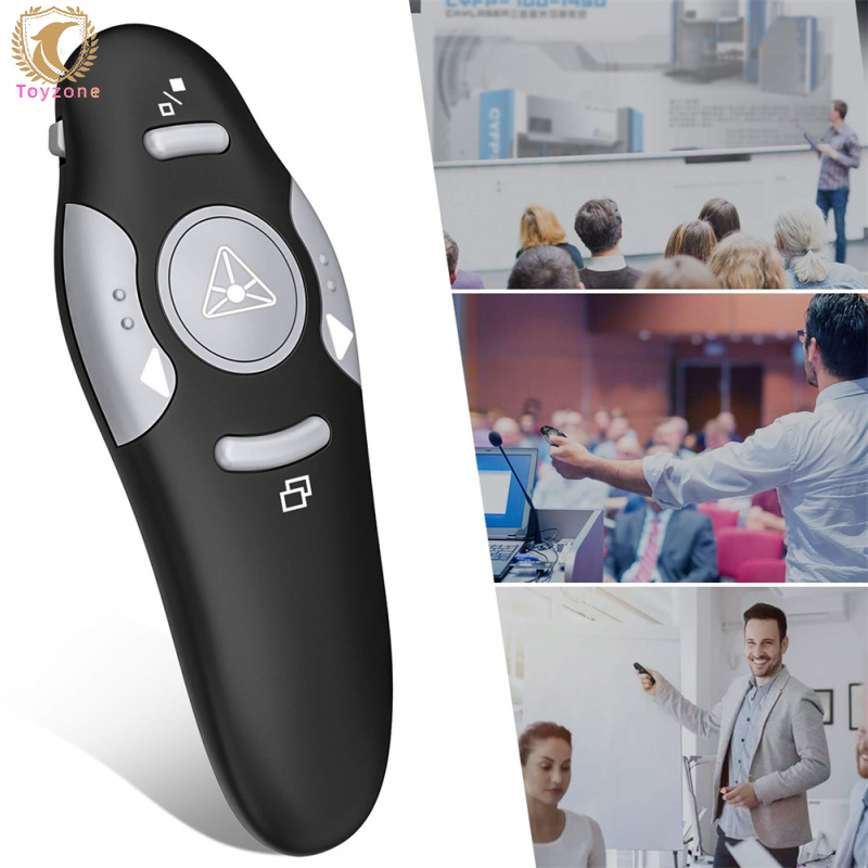 🚀USB Presenter Wireless 2.4 GHz Powerpoint Remote Control Pointer Red Presentation Remote Control For Computer Laptop
