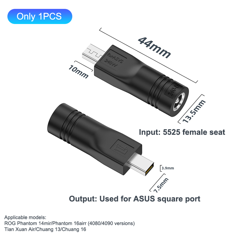 200W%20Laptop%20Power%20Adapter%20DC%20Female%20To%20Asus%20Square%20Mouth%20Adapter%20Jack%20Converter%20For%20ROG%2016%2014%20Air%20Notebook%20Fast%20Charging%20YAFENG%20-%20Image%207