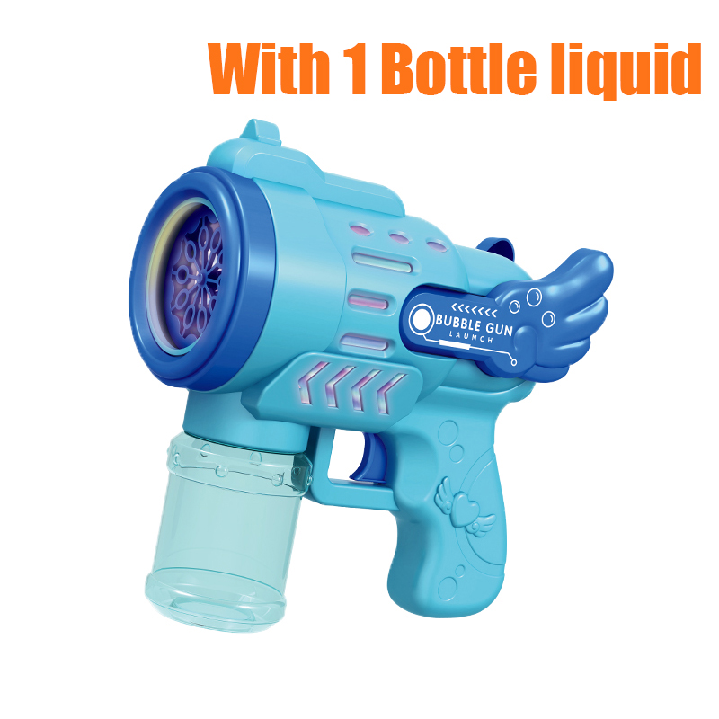 Electric Bubble Machine Gun Toys Kids Gatling Bubble Gun 12-hole with ...