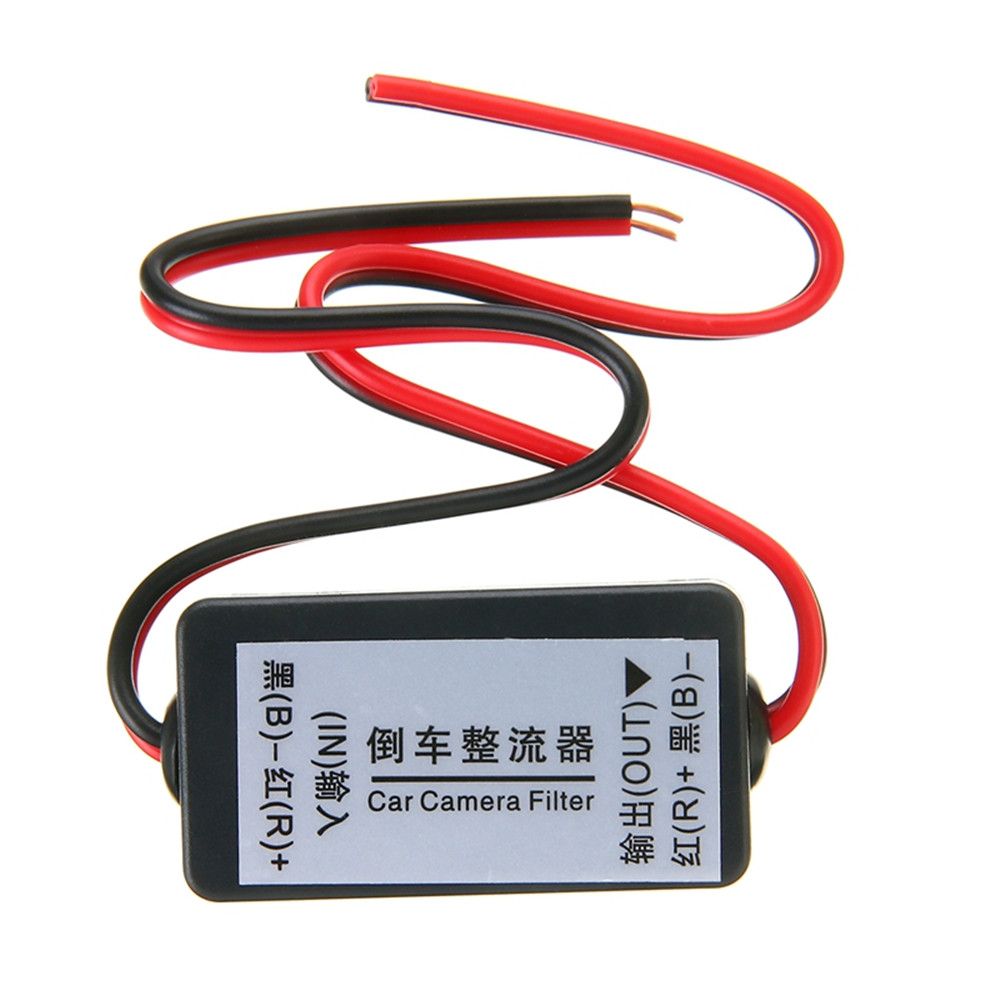 DC Power Splash Screen Rear View Camera Filter Auto Car Camera Filter Backup Camera Rectifier Filter Connector Ballasts. 