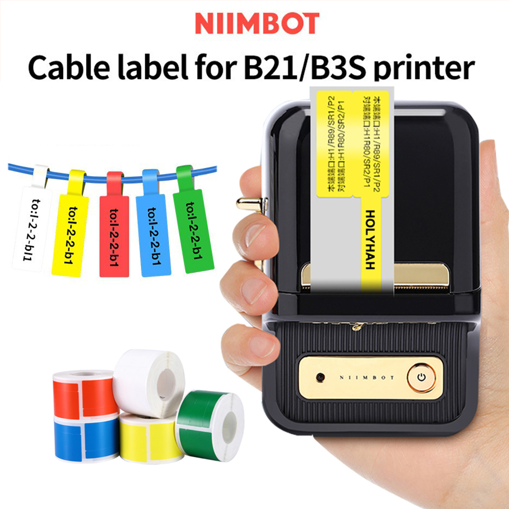 【Cable label】NIIMBOT B203/B3S/B21 Label Printer Jing Chen Label Sticker