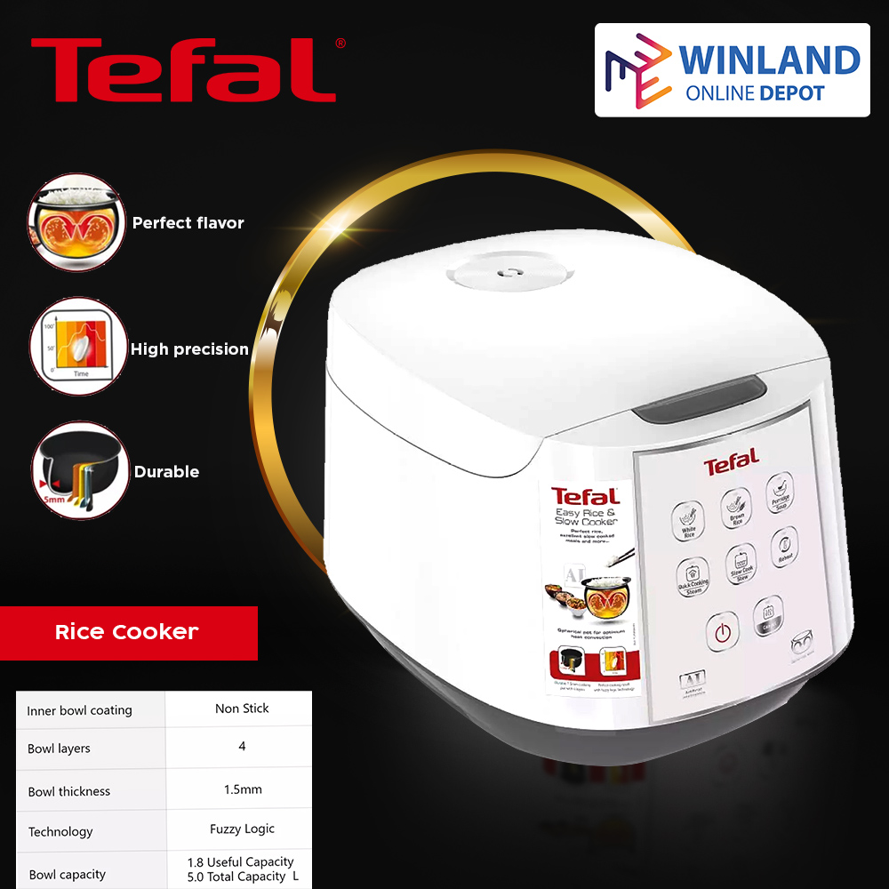 TEFAL by Winland Easy Rice Cooker Spherical Cooking Pot 1.8 Liters