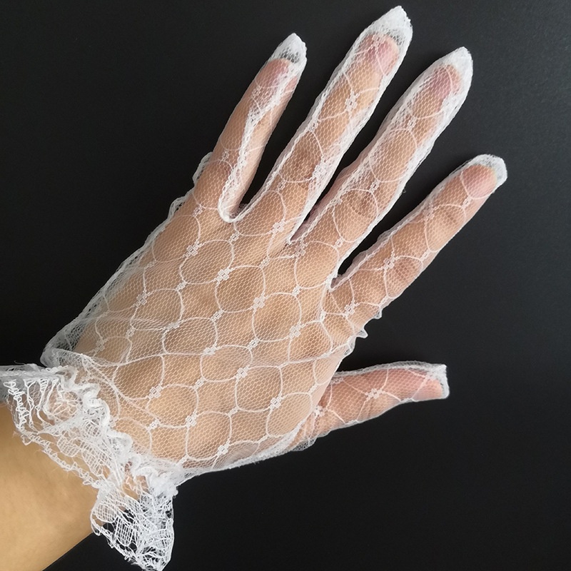 Bride Gloves Short Gauze Wedding Dress Photo Taking Etiquette