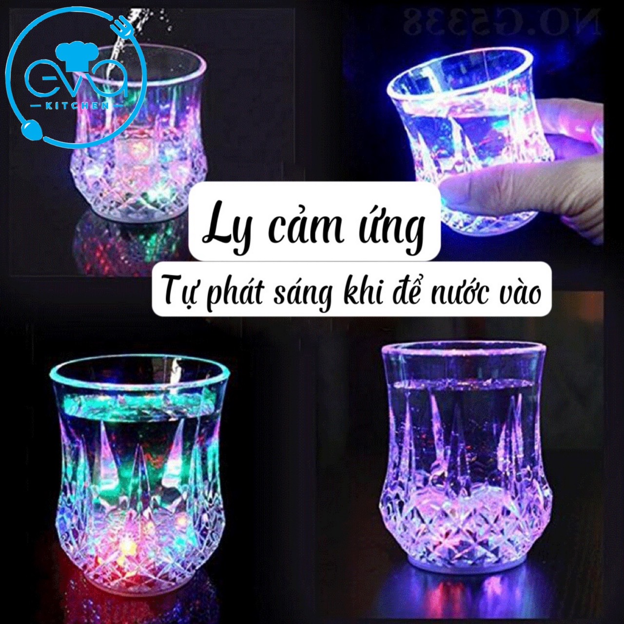 [HCM]Ly Nước Đổi Màu Phát Sáng Moonlight